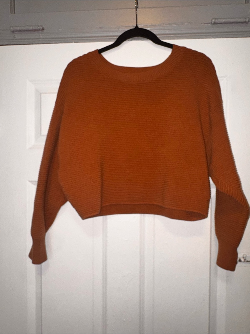 Offline by Aerie Cropped Crewneck Sweater brown - Women's size XS